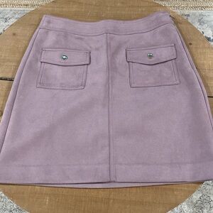 Loft faux suede skirt